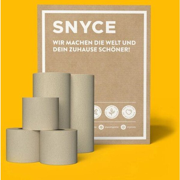 SNYCE Spar-Set Toilettenpapier und Küchenrollen - 100% Recycling