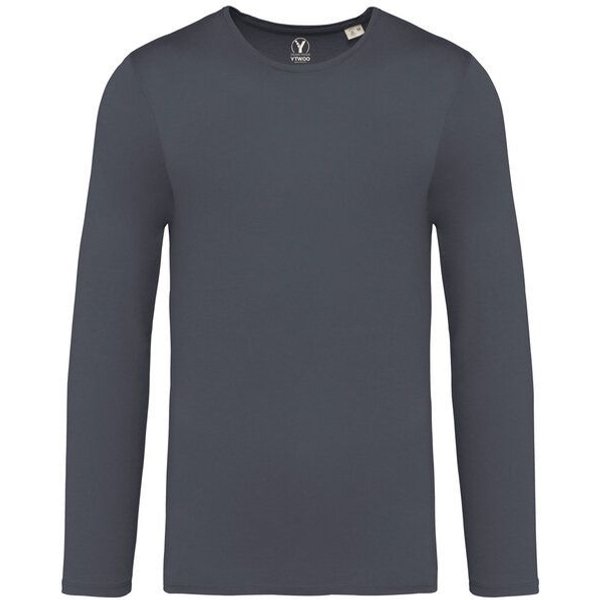 YTWOO Ausgewaschenes Herren Langarmshirt aus Bio-Baumwolle - Made in Portugal