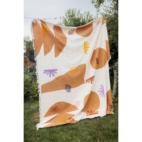 Jyoti - Fair Works Baumwoll Tagesdecke Aakaar