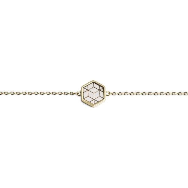 BeWooden Armbänder mit Holzdetail - Motiv Hexagon - Verschiedene Farben und Grössen