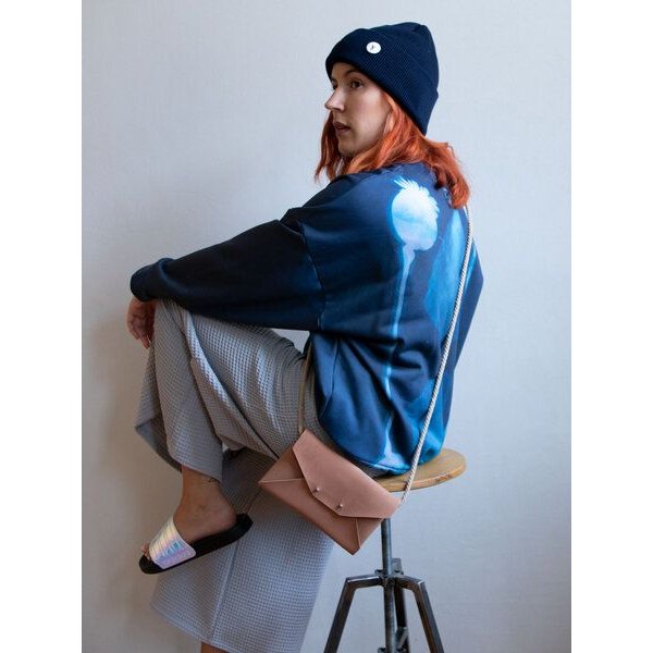 Ecostories Oversize Sweatshirt Mohn im Licht