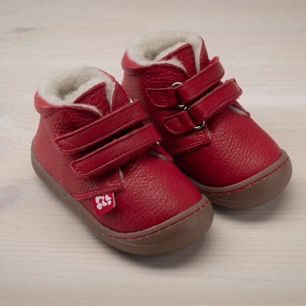 Pololo Lauflern-Winterschuh "Nino" mit weichem Wollfutter (Bio), Größen 20 - 27