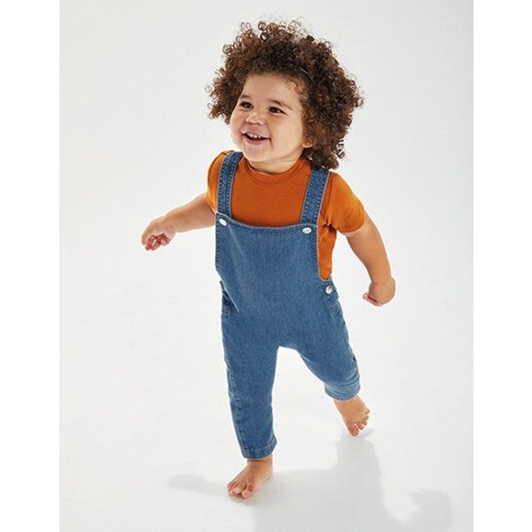 Babybugz Baby Denim Jeans - Latzhose aus Bio - Baumwolle