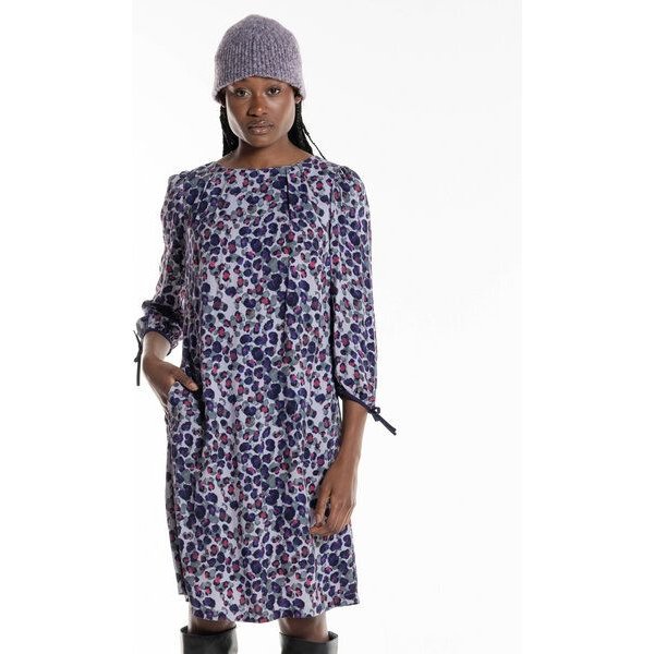 Alma & Lovis Printkleid aus fließender Viskose ( LENZING ECOVERO ) | Leo Kleid