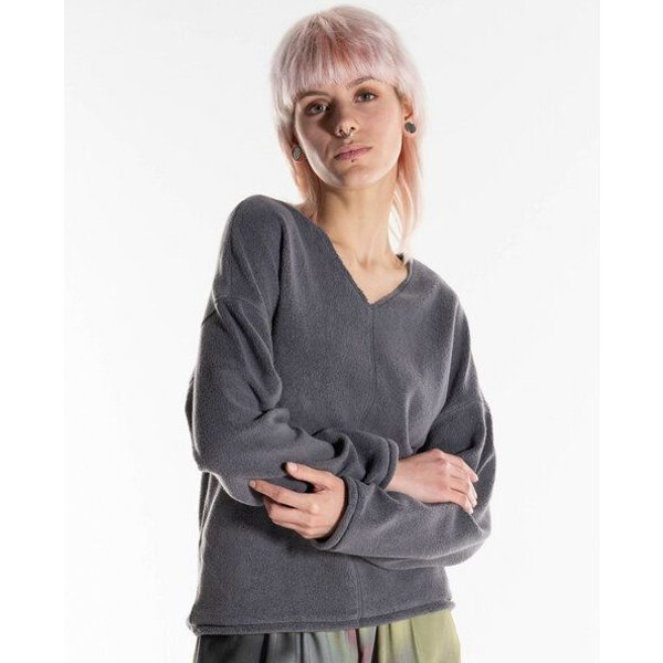 Alma & Lovis Kuscheliger Teddy-Sweater aus Organic Cotton | Teddy V-Neck