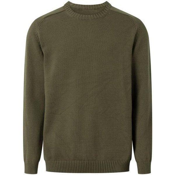 KnowledgeCotton Apparel Strickpullover CREW NECK aus Bio-Baumwolle