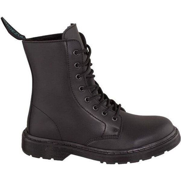 Shoezuu Vegan Shoezuu 8 Eye Winter Boots black monochrome