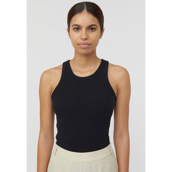 The Slow Label Geripptes Tank Top aus Bio- und recycelter Baumwolle / Wendbar