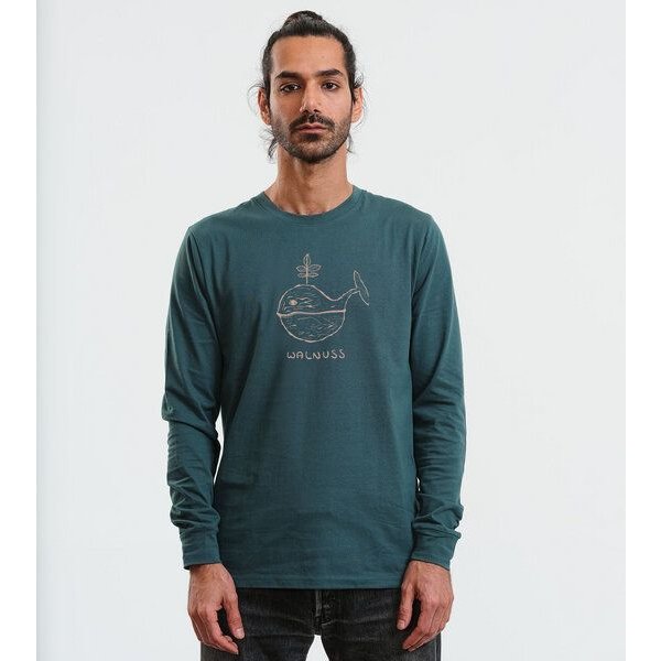 GARY MASH Langarmshirt Scott Walnuss aus Biobaumwolle
