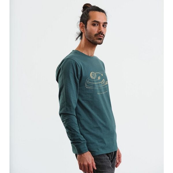 GARY MASH Langarmshirt Scott Atmosphere aus Biobaumwolle