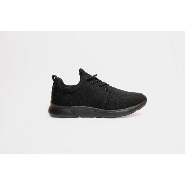 8000Kicks Explorer V2 Vollschwarz - Wasserdichte Hanfschuhe