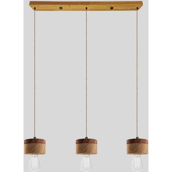 ALMUT von Wildheim 3er Pendelleuchte aus Eichenholz Pastelltöne im skandinavischen Design
