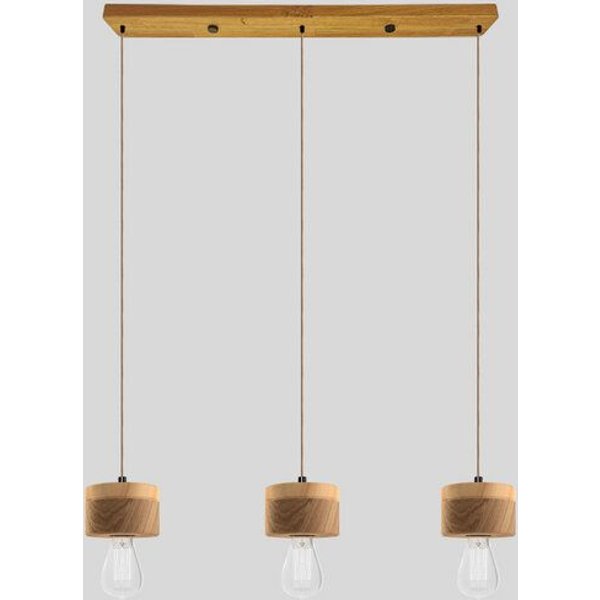 ALMUT von Wildheim 3er Pendelleuchte aus Eichenholz Pastelltöne im skandinavischen Design
