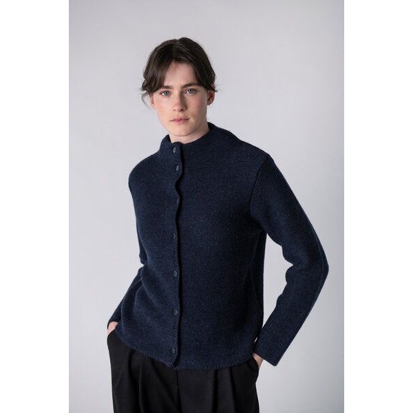Grenz/gang Damen Strickjacke ELLY aus Schurwolle (kbT) - uni