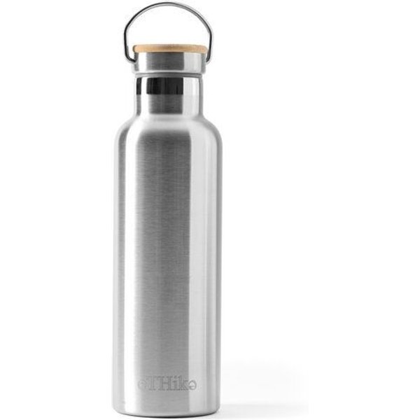 eTHikǝ Doppelwandige Edelstahl-Wasserflasche mit Bambus-Deckel