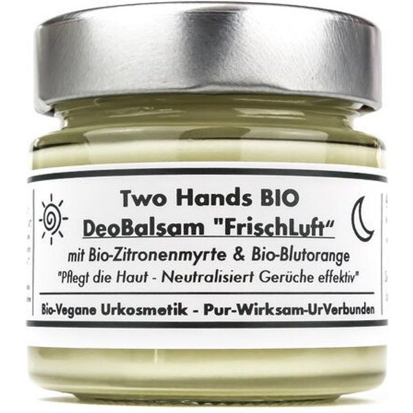 Two Hands BIO Deo Balsam „FrischLuft“ mit Bio-Zitronenmyrte & Bio-Blutorange - Bio Vegan