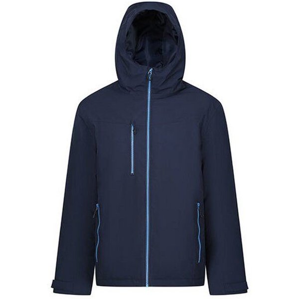Regatta Professional Herren Wasserdichte gefütterte Softshelljacke mit Kapuze Recycled kontrastfarbene Reißverschlüsse