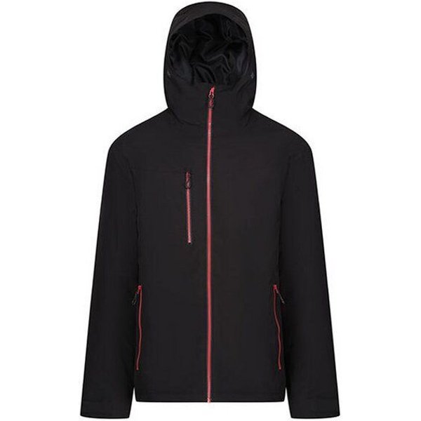 Regatta Professional Herren Wasserdichte gefütterte Softshelljacke mit Kapuze Recycled kontrastfarbene Reißverschlüsse