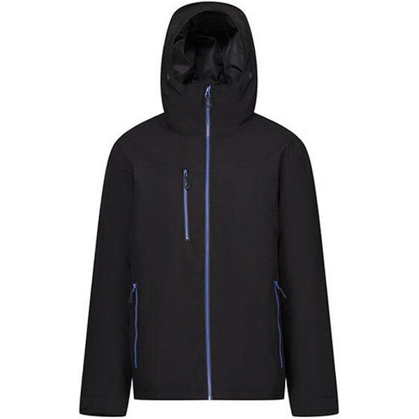 Regatta Professional Herren Wasserdichte gefütterte Softshelljacke mit Kapuze Recycled kontrastfarbene Reißverschlüsse