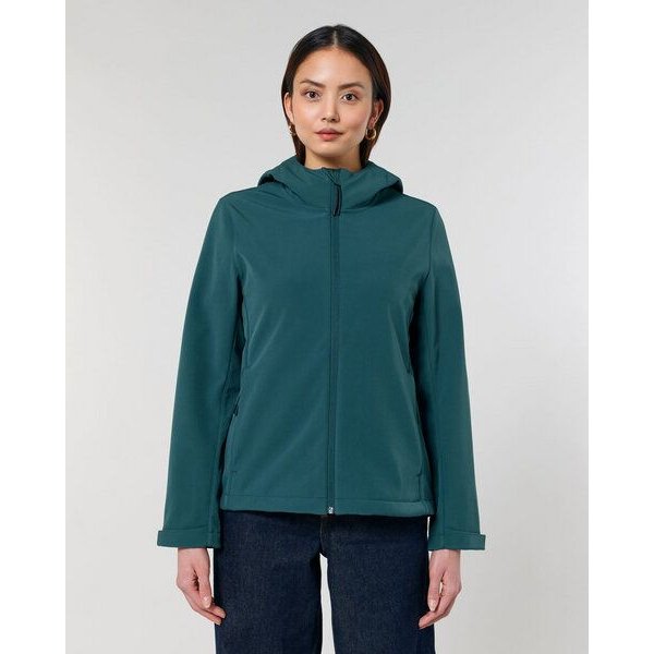 YTWOO Damen Eco Softshell Jacke mit Kapuze