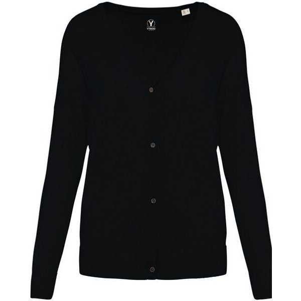 YTWOO Damen-Strickjacke aus Bio-Baumwolle und Lyocell TENCEL