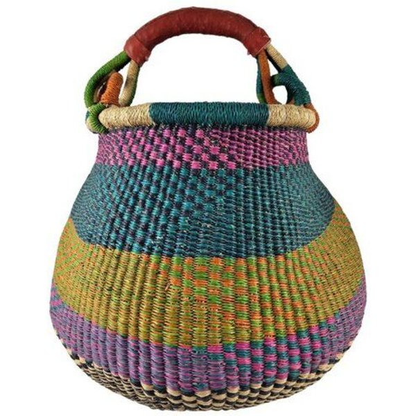 Maishameanslife Bolga Gambigo Korb - Einkaufs- & Aufbewahrungskorb - 36-42cm