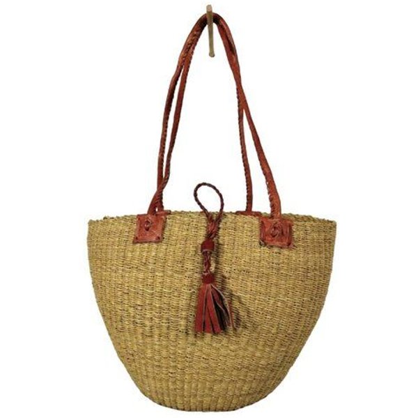 Maishameanslife Bolga Schultertasche - Einkaufs- & Handtasche - 30cm