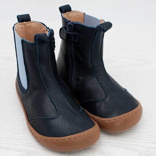 Pololo Barfuß-Chelseaboot aus pflanzlich gegerbtem Leder, unisex, Gr. 24-34