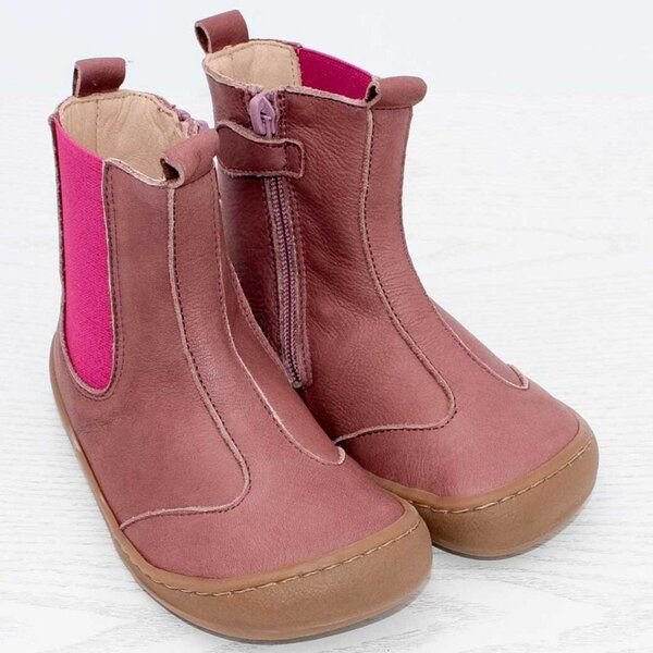 Pololo Barfuß-Chelseaboot aus pflanzlich gegerbtem Leder, unisex, Gr. 24-34