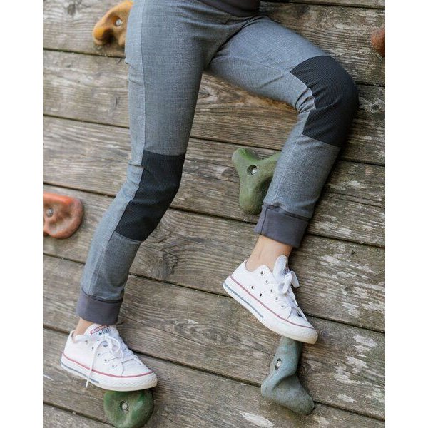 Babbily Robuste Kinderleggings mit verstärkten Knien - mitwachsend. Jeans Optik