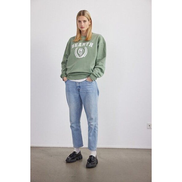 BEARTH Sweatshirt Unisex College Print Bio-Baumwoll Mix
