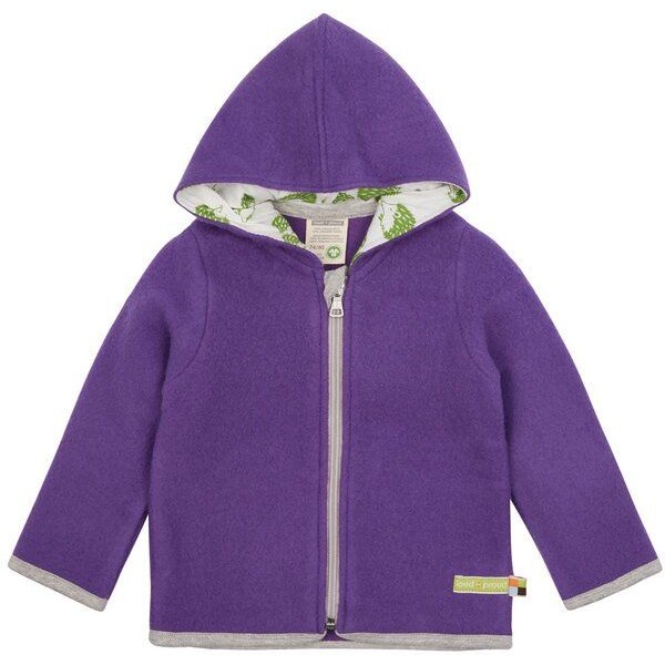 loud + proud Baby & Kinder Jacke Wollfleece, GOTS-zertifiziert
