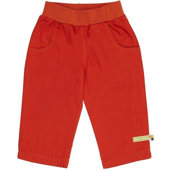 loud + proud Baby & Kinder Hose Twill mit Futter, GOTS-zertifiziert