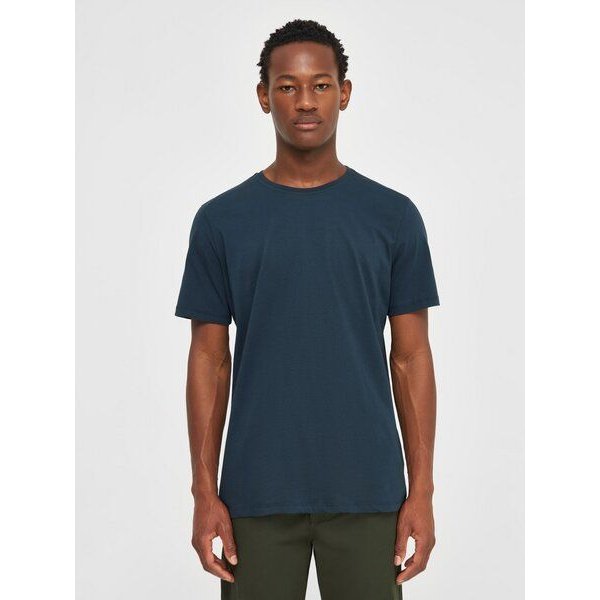 KnowledgeCotton Apparel Herren Basic Tee "AGNAR" - GOTS/Vegan