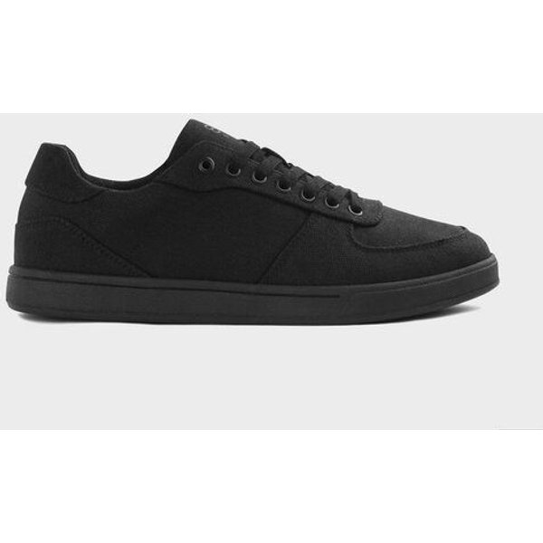 8000Kicks Seeker Vollschwarz - Wasserabweisender Hanfschuh