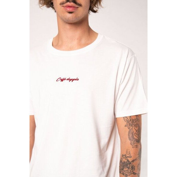 Coffee Fashion Caffé doppio | Besticktes Organic Bio Baumwoll T-Shirt