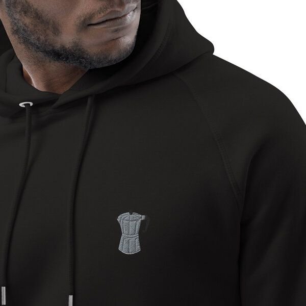 Coffee Fashion Espressokocher | Bestickter Bio Baumwoll Hoodie