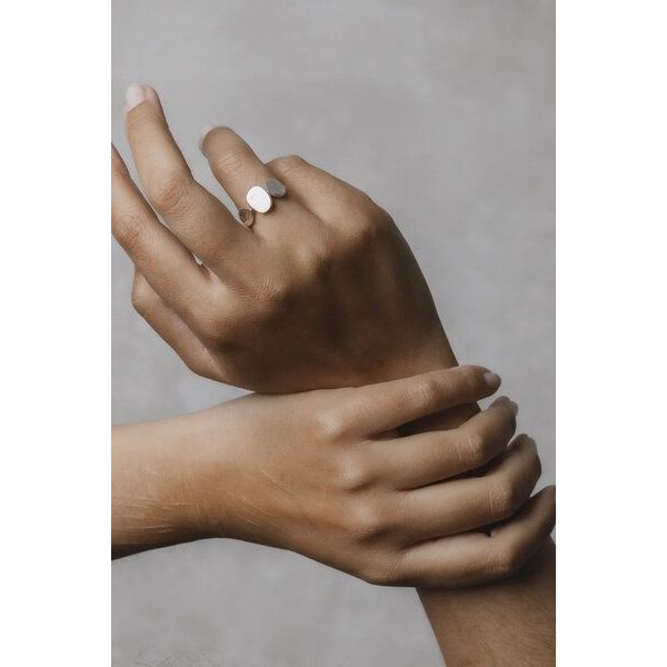 Jyoti - Fair Works Ring Patthar Messing/ Silber