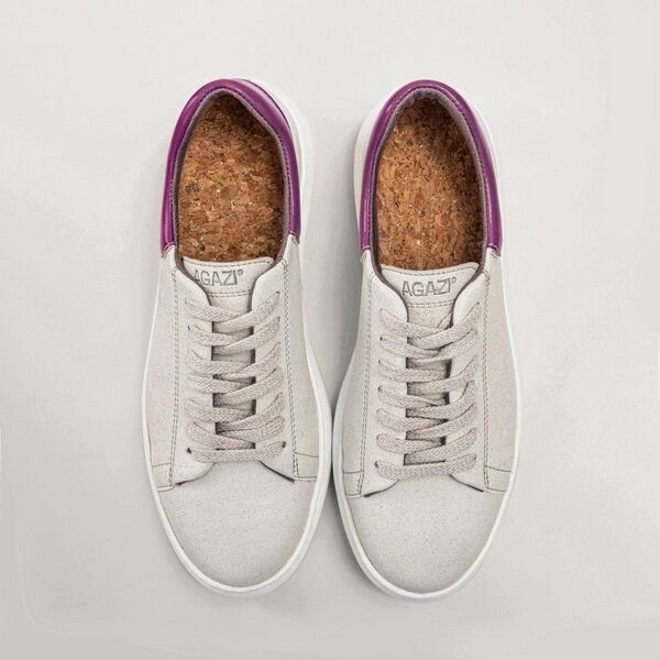 AGAZI EMMA - apple & corn leather sneakers (vegan, plant-based)