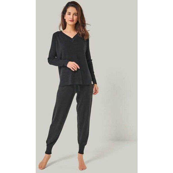 YOU LOOK PERFECT Merino Loungewear Set „Strickpullover Dorina & Strickhose Bella"