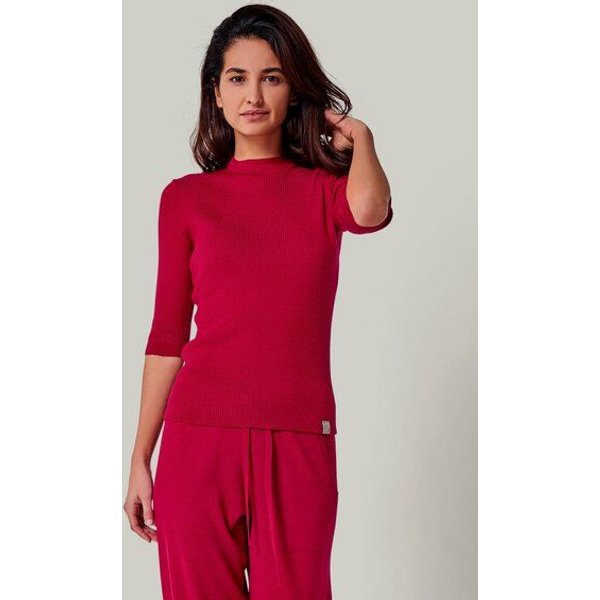 YOU LOOK PERFECT 100% Merino Halbarm-Strickpullover "Daria"