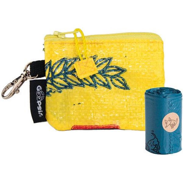 GOOPSI Kotbeutelspender upcycling aus Reissack, Kotbeuteltasche, Fairtrade