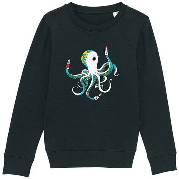Spangeltangel Kinder-Sweatshirt "Oktopus", bedruckt,