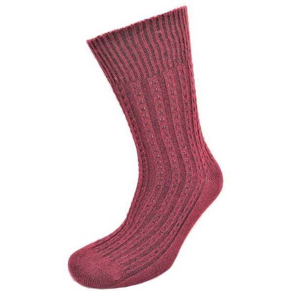 BLS Organic GOTS zertifizierte Bio-wolle Kettendesign Damen Socken