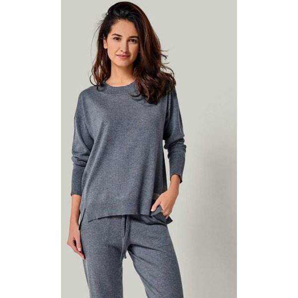 YOU LOOK PERFECT 100% Merino Strickpullover mit Rundhals "Bella"