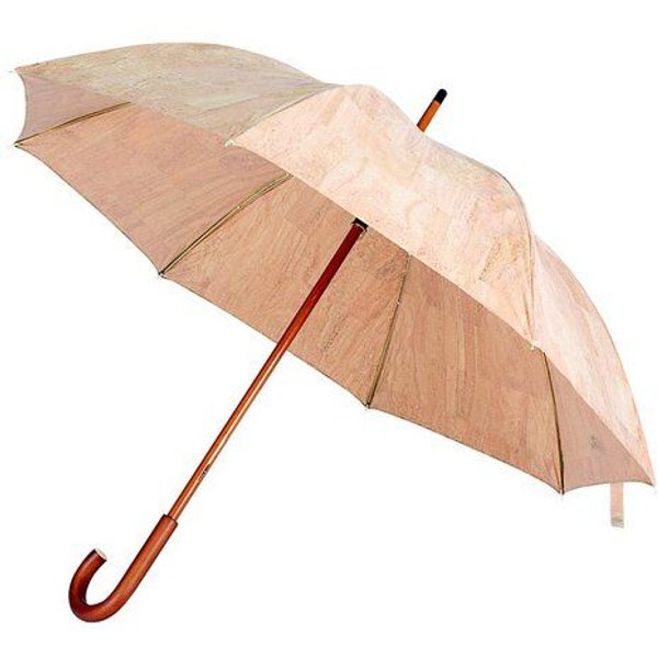 Kork-Deko Regenschirm aus Korkstoff - Korkschirm