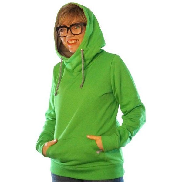 WASNI Frauen-Hoodie mit Schalkragen, made in Esslingen aus GOTS-zertifizierter Bio-Baumwolle