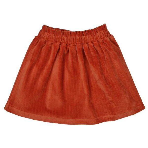 Gitte Skirt von baba Kidswear Samt in Rooibus