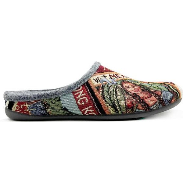 Veganer "thies ® Eco World Travel Slipper" aus gewebtem Textil