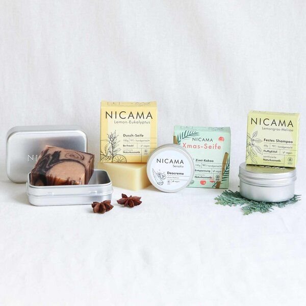NICAMA Plastikfreies XMAS-Naturkosmetik-Set "Frische Bescherung"